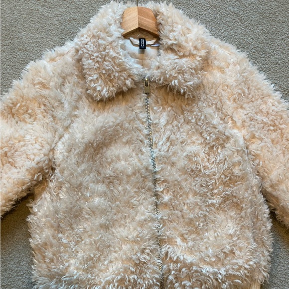 H&M Sherpa/Teddy Jacket Fuzzy Size XS - Picture 5 of 13